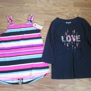 NWT 2 tops Girls size 16 Total Girl & Mudd